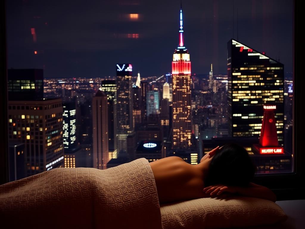 ensual massage. #SensualMassage #ManhattanNightlife #PleasureInTheCity #IntimateExperiences #NYCNights #RelaxAndUnwind #LuxuryLifestyle #SensualPractices #NightlifeVibes #CityThatNeverSleeps фото